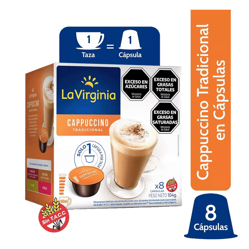 Capsula LA VIRGINIA Capuccino 8u