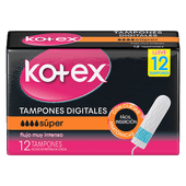 Tampones KOTEX Digitales Super 12u