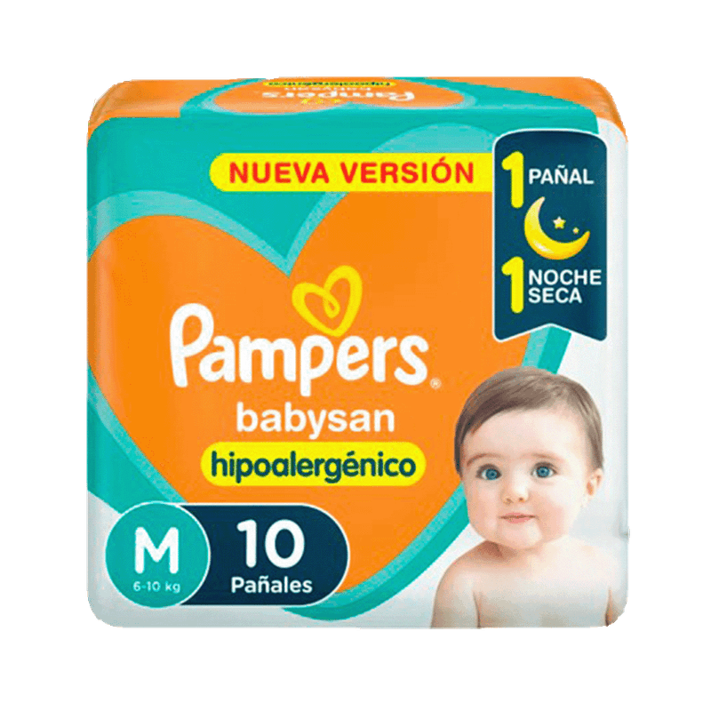 Pañales PAMPERS Babysan M 10u