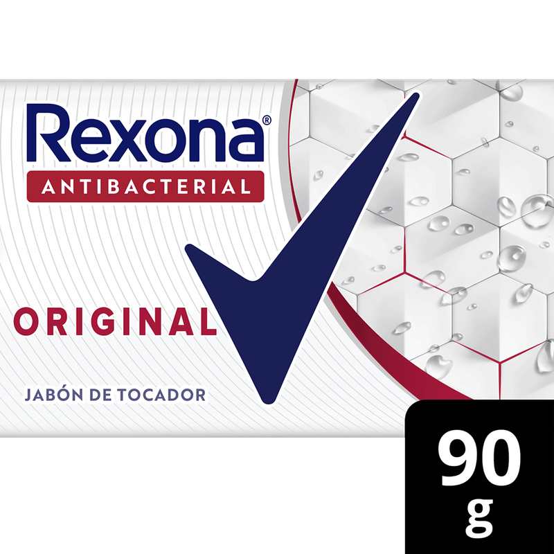 Jabon De Tocador REXONA Antibacterial 99 Original 90g