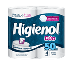 Papel Higienico HIGIENOL Duo Panal Doble Hoja 50mt 4u