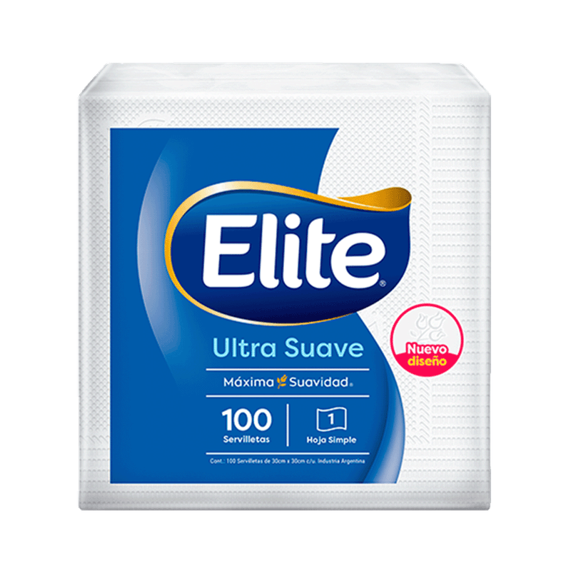 Servilletas ELITE Ultra Suave 100u