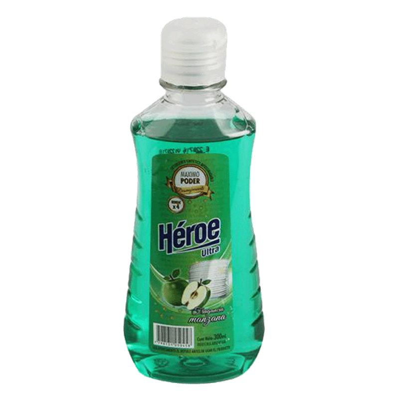 Detergente HÉROE Manzana Ultra 300ml