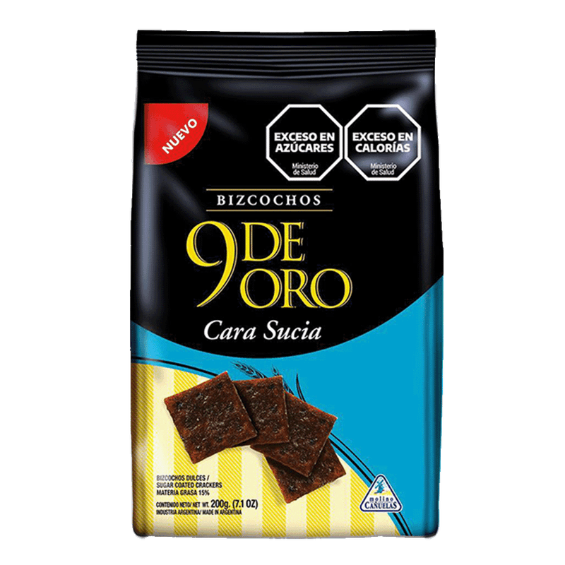 Bizcochos 9 DE ORO Cara Sucia 200g