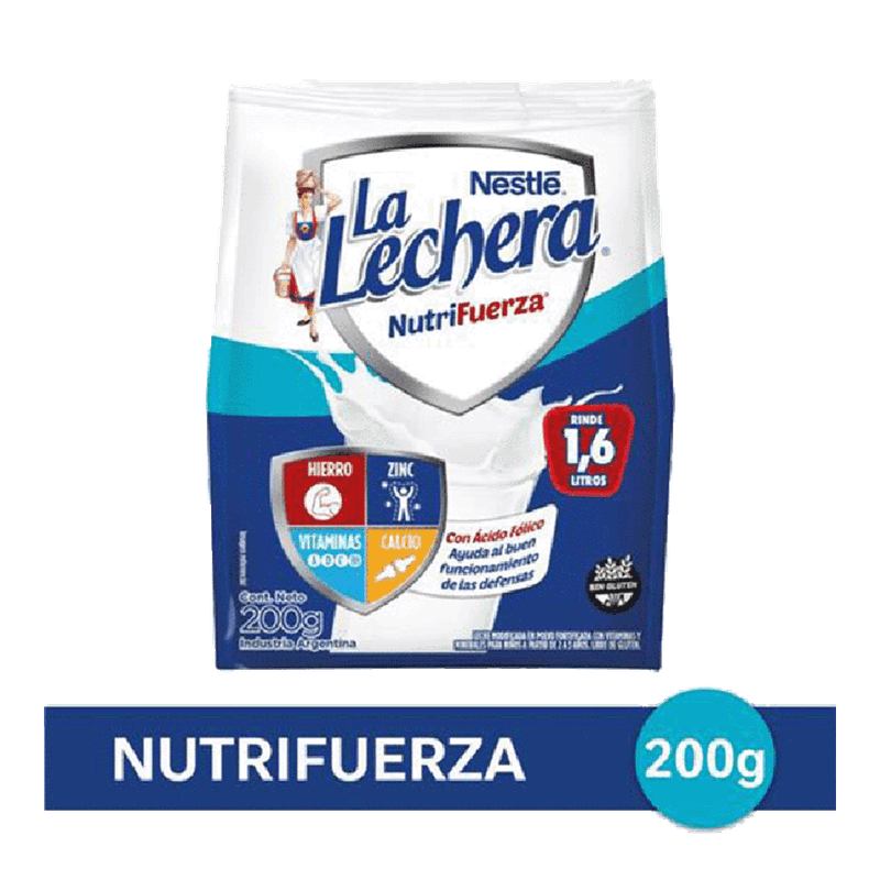 Leche Polvo LA LECHERA Nutrifuerza 200g