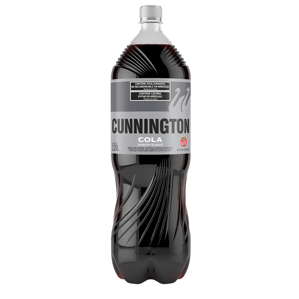 Gaseosa Cola Cunnington Suave sin TACC 2,25 Lts