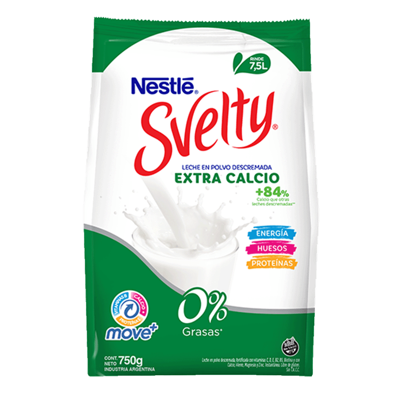 Leche SVELTY Descremada Extra Calcio 750g