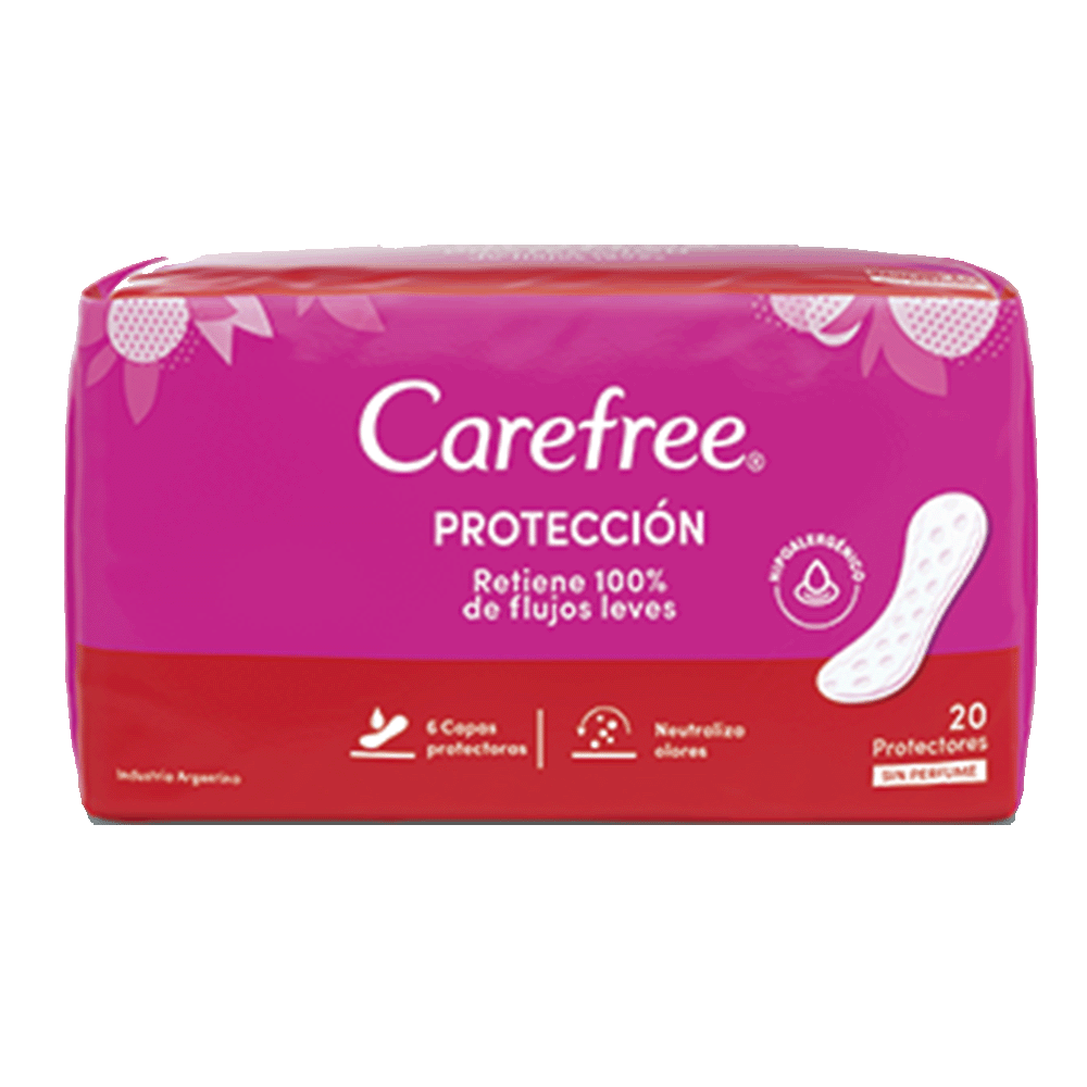 Protectores Diarios Carefree Protección 20 Uni