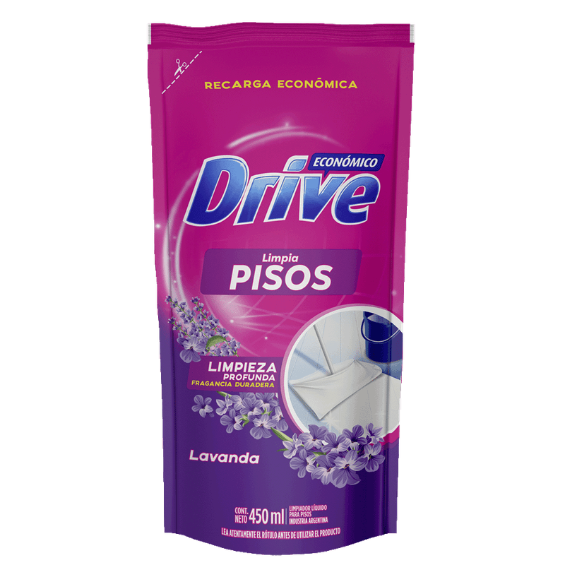 Limpiador Liquido DRIVE Pisos Lavanda Doy Pack 450ml