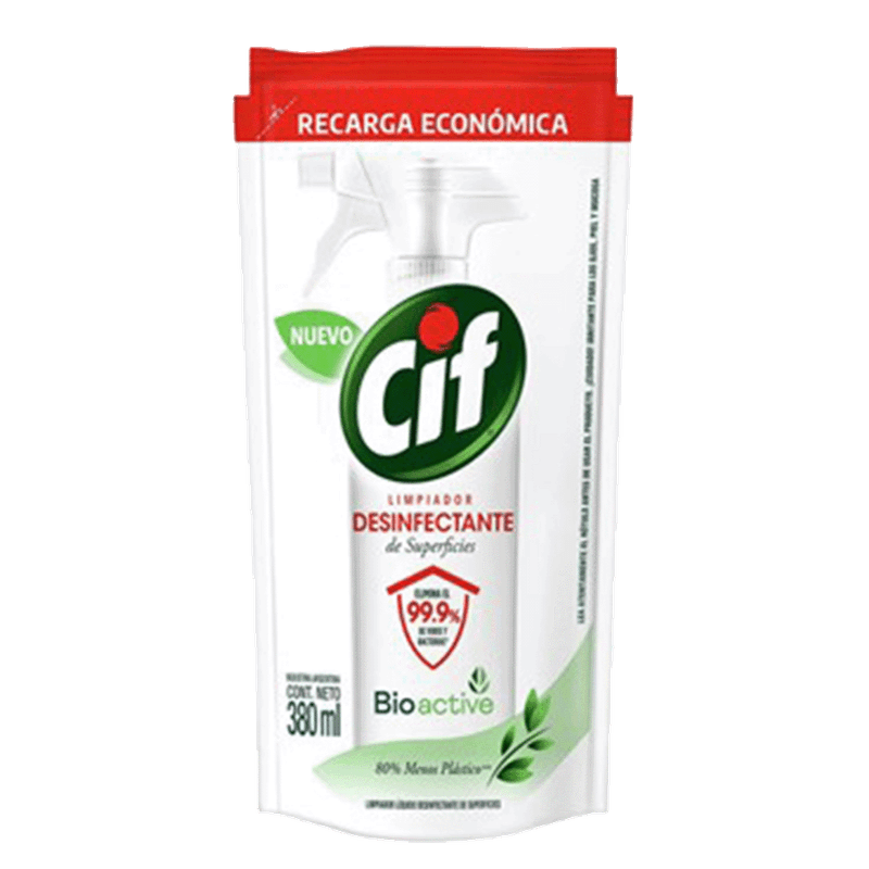 Limpiador CIF Desinfectante Doy Pack 380ml