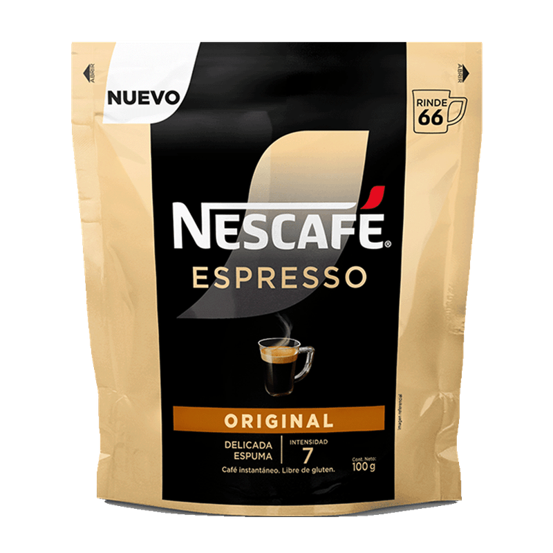 Cafe Instantaneo NESCAFE Espresso Original Doy Pack 100g