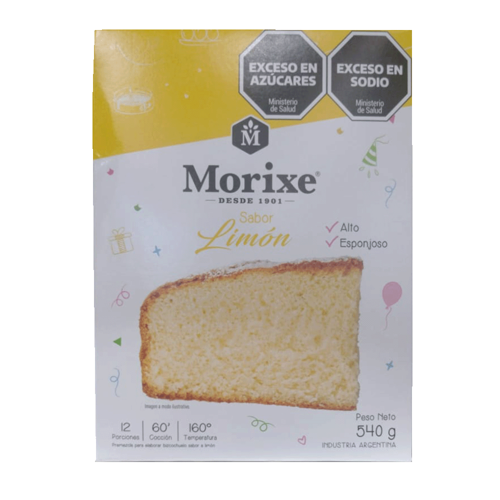 Bizcochuelo de Limón Morixe 540 Grs