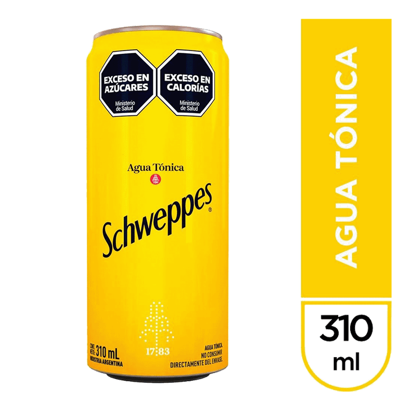 Gaseosa SCHWEPPES Tonica Lata 310cc