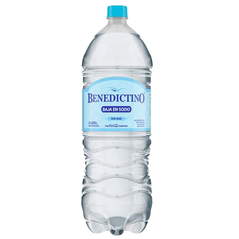 Agua de Mesa sin Gas Benedictino 2,25 Lts