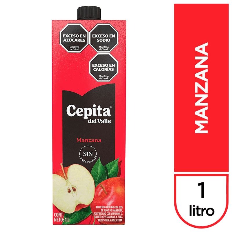 Jugo CEPITA 25% Manzana Tetra 1L