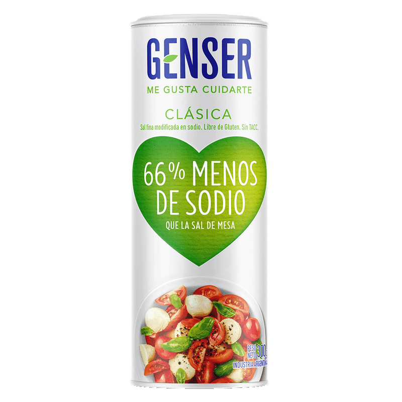 Salero GENSER Clásica Menos Sodio 300g