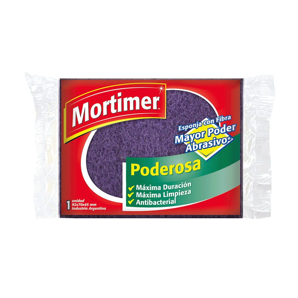 Esponja Mortimer Cuadriculada Poderosa 1 un