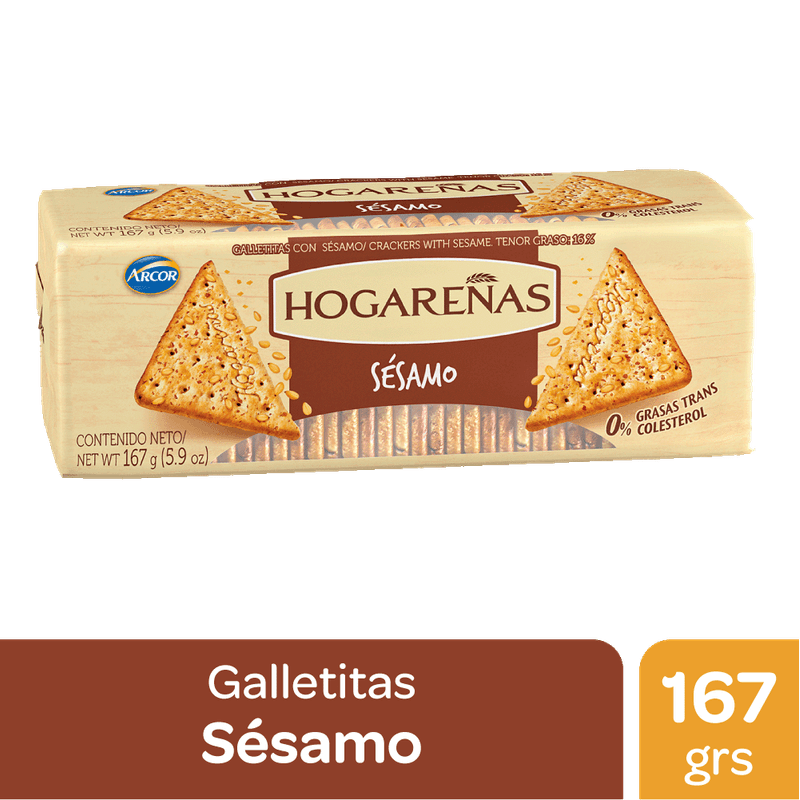 Galletitas HOGAREÑAS Sesamo 167g
