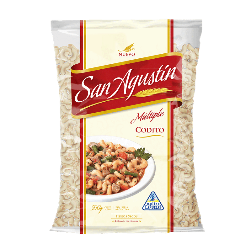 Fideos SAN AGUSTIN Coditos 500g