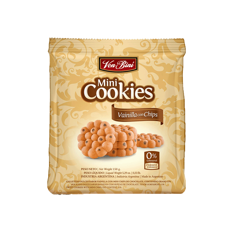 Galletitas VONBINI Mini Cookies Vainilla 150g