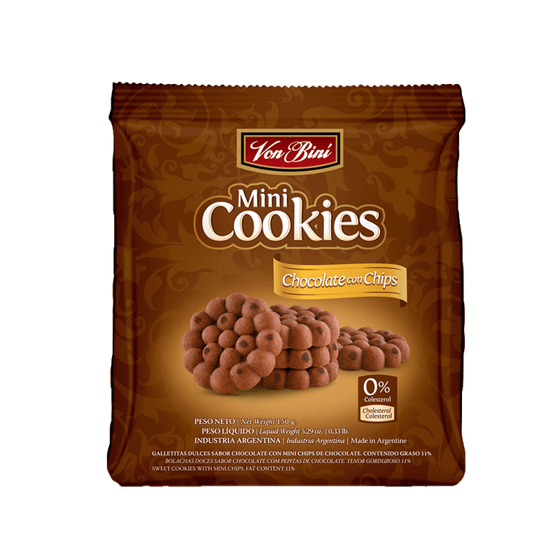 Galletitas VONBINI Minicookies Chocolate 150g
