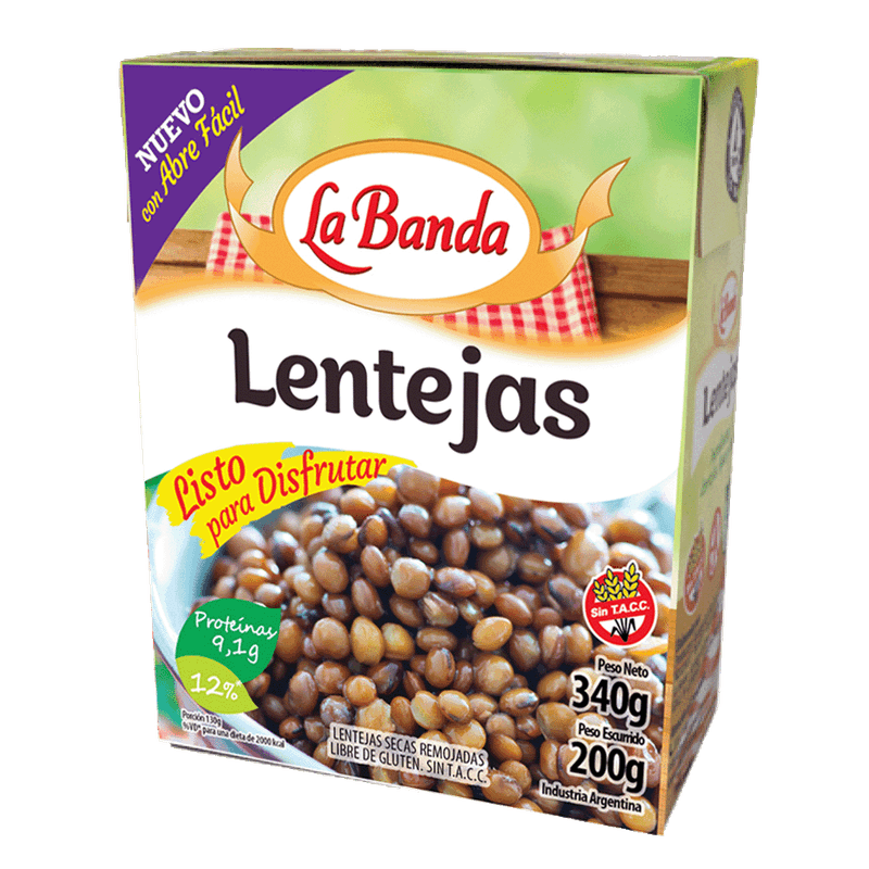 Lentejas LA BANDA Tetra 340g