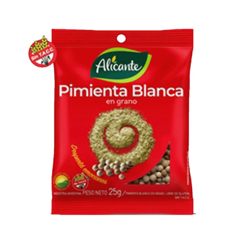 Pimienta ALICANTE Blanca Grano 25g