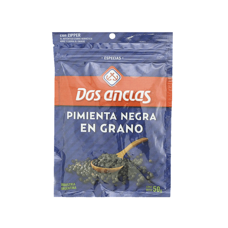 Pimienta Negra DOS ANCLAS Grano 50g