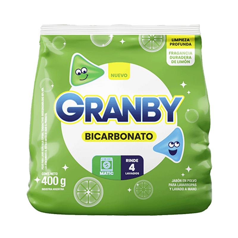 Jabon Polvo GRANBY Matic Limon 400g