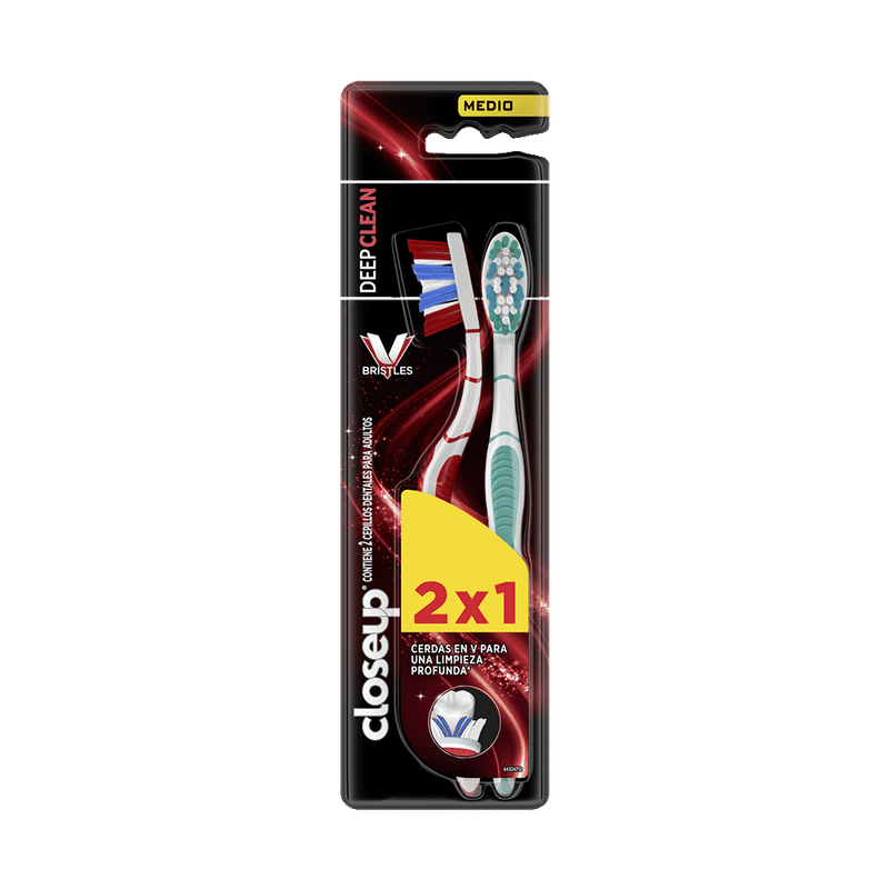 Cepillo Dental CLOSE UP Clean Medio 2u