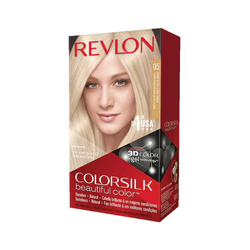 Tintura COLORSILK 05 Rubio Ultra Claro Ceniza 1u