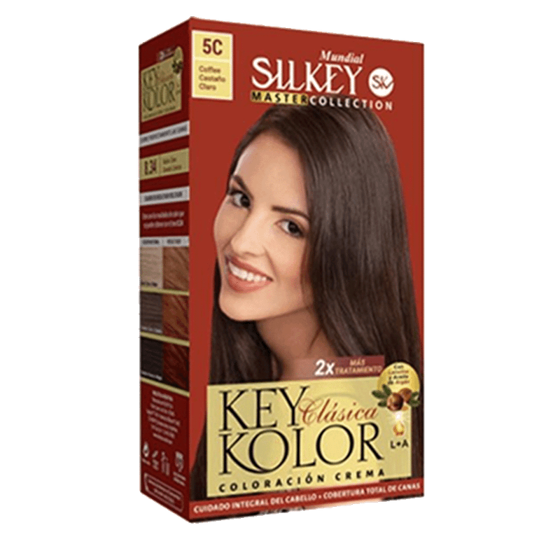 Tintura KEY KOLOR 5C Coffee Castaño Claro 1u