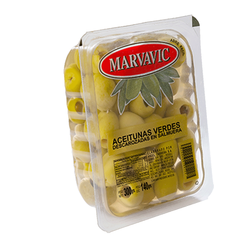 Aceitunas Verdes Descarozadas Marvavic x 140 gr