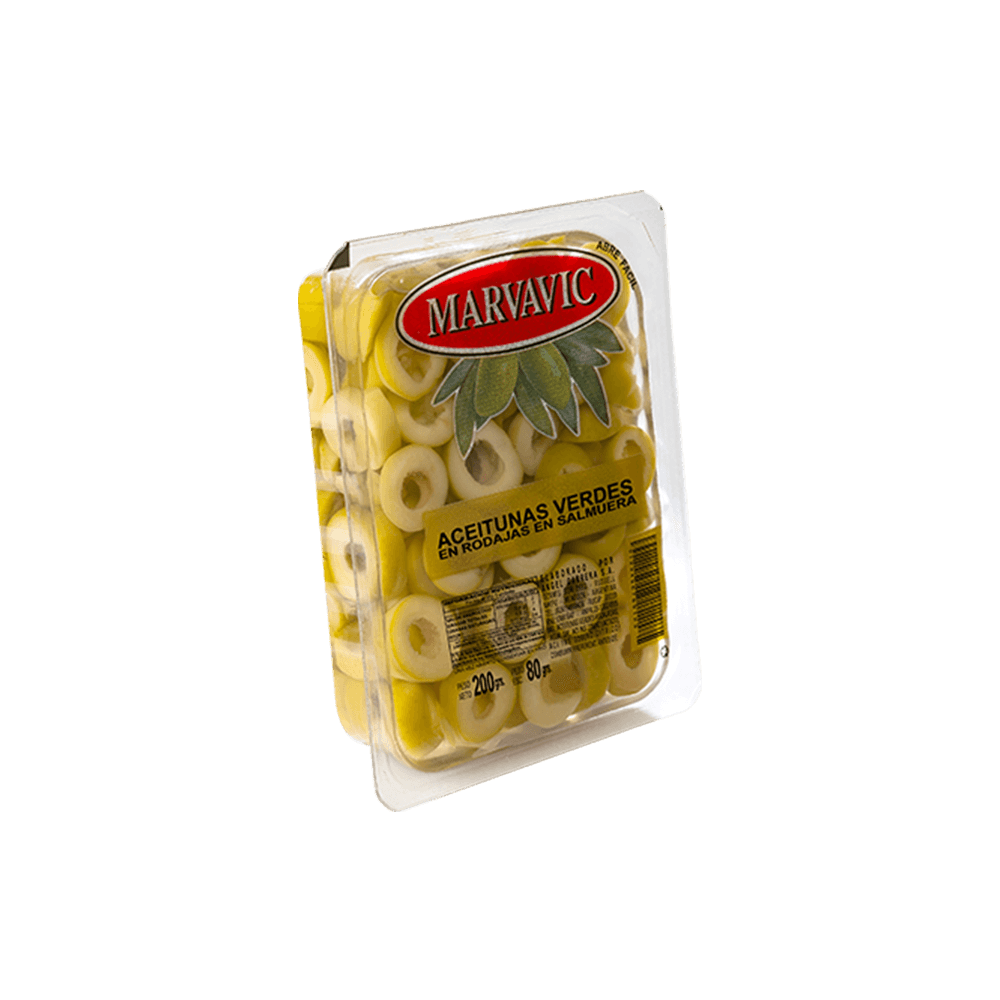 Aceitunas Marvavic Verdes Fileteadas x 200 gr