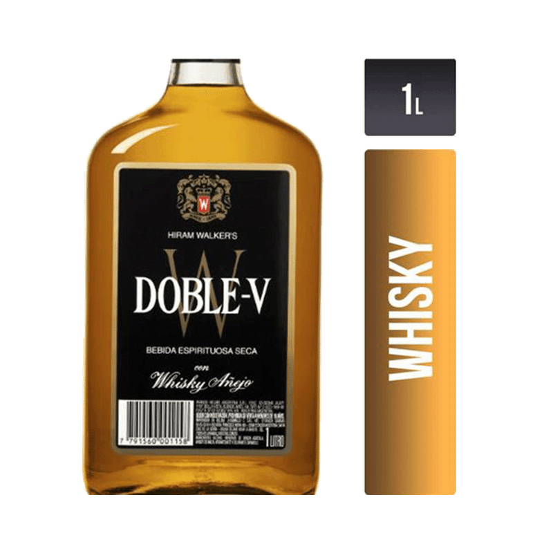 Whisky DOBLE V Etiqueta Negra 1L