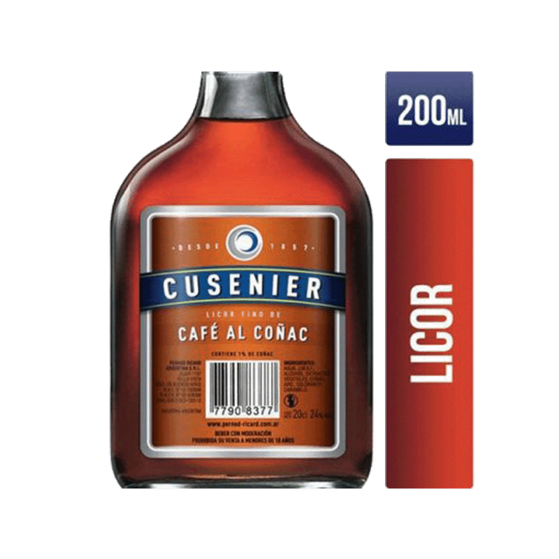 Licor Café Al Coñac CUSENIER Petaca 200cc
