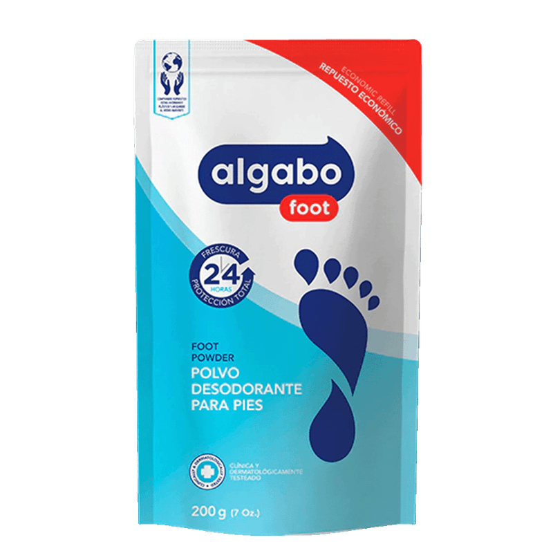 Desodorante ALGABO Para Pie Polvo Doy Pack 200g