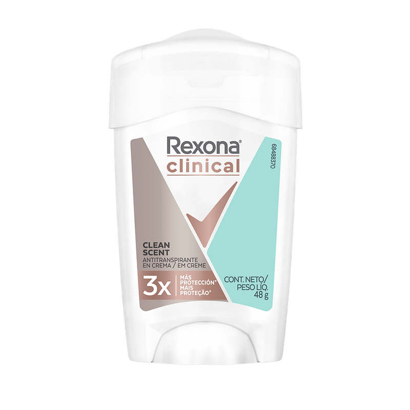 Antitranspirante REXONA Clinical Softs Clean Frehs 48g