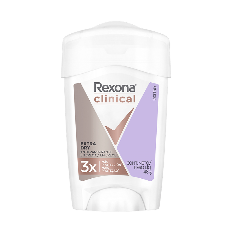 Antitranspirante REXONA Clinical Softs Extra Dry 48g