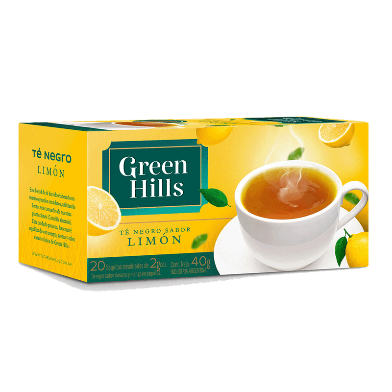 Te GREEN HILLS Limón 20u