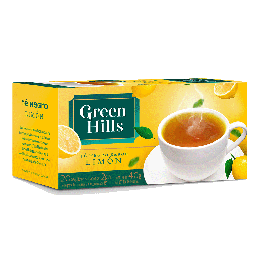 Té Limon Green Hills 20 Saquitos
