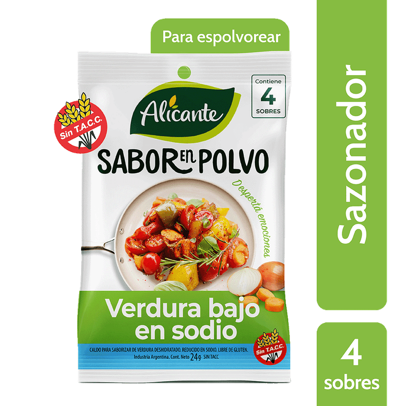 Sabor LA VIRGINIA Polvo Verdura Sin Sal Flowpack 24g