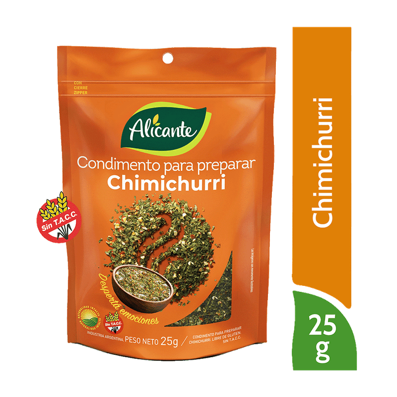 Condimento ALICANTE Para Preparar Chimichurri 25g