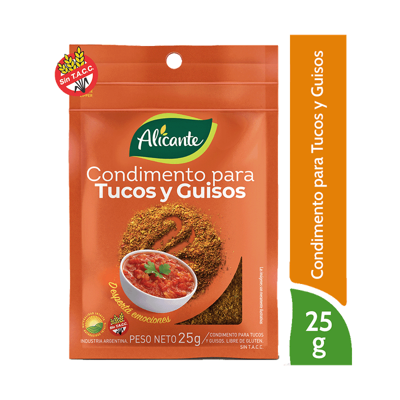 Condimento ALICANTE Para Tuco/Guiso 25g