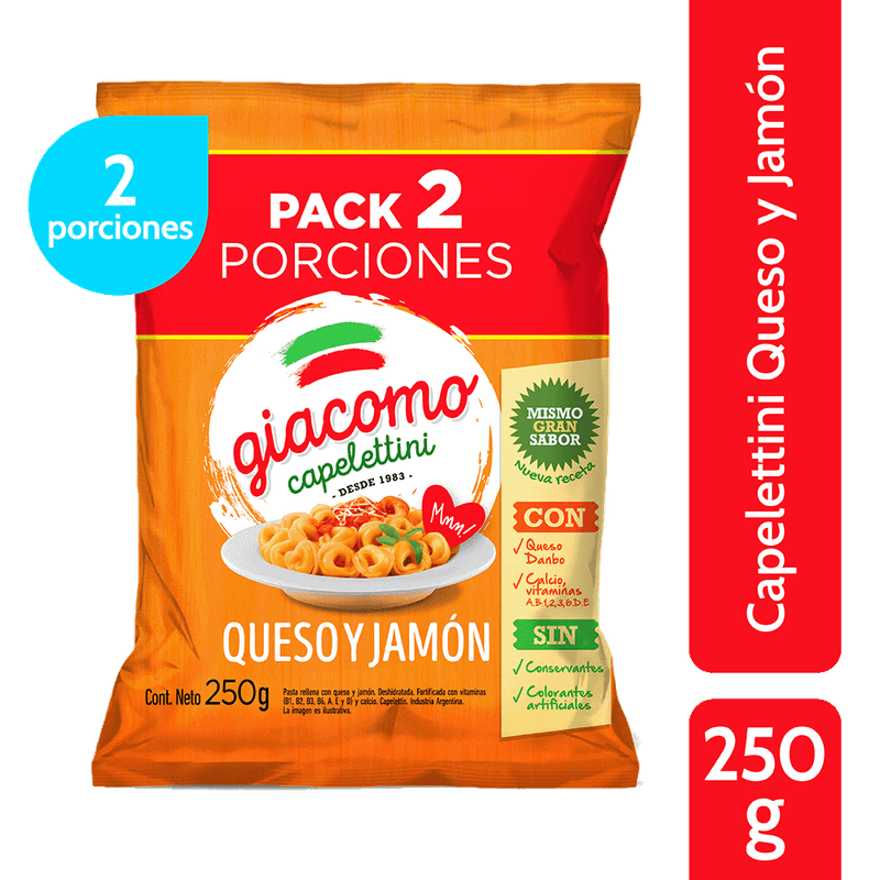 GIACOMO Capeletinis Queso/Jamon 250g
