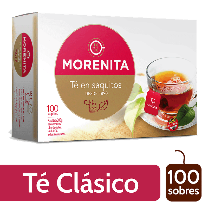 Te LA MORENITA Saquitos Comun Desde 1890 100u