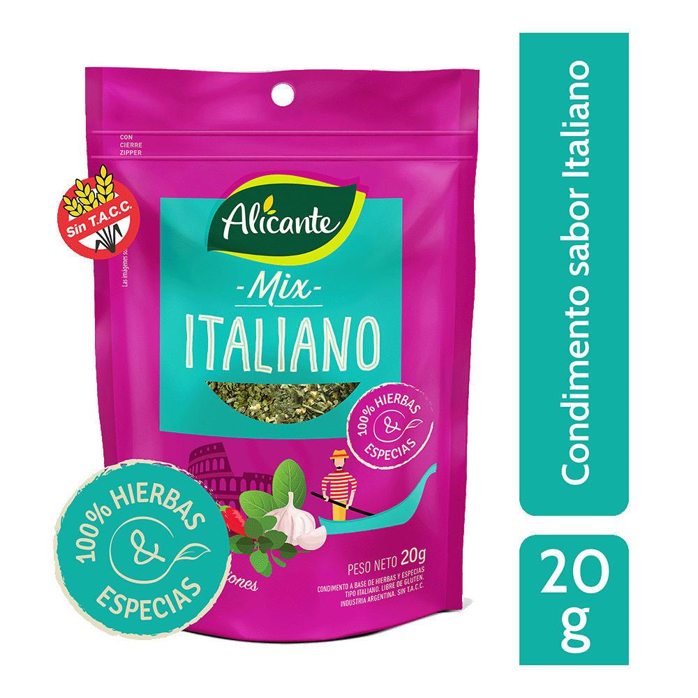 Condimento Alicante x 25 gr. Mix Italiano