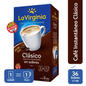 Café LA VIRGINIA Clasico Saquitos 36u