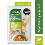 Sopa NAT Fideos Con Vegetales 59g