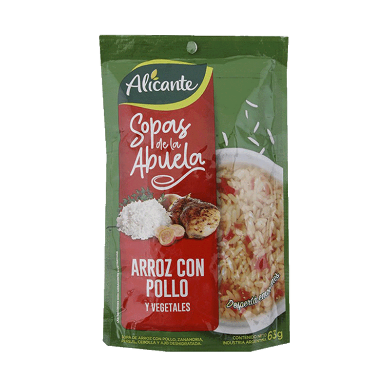 Sopa ALICANTE LA ABUELA Pollo/Arroz/Vegetalas 63g